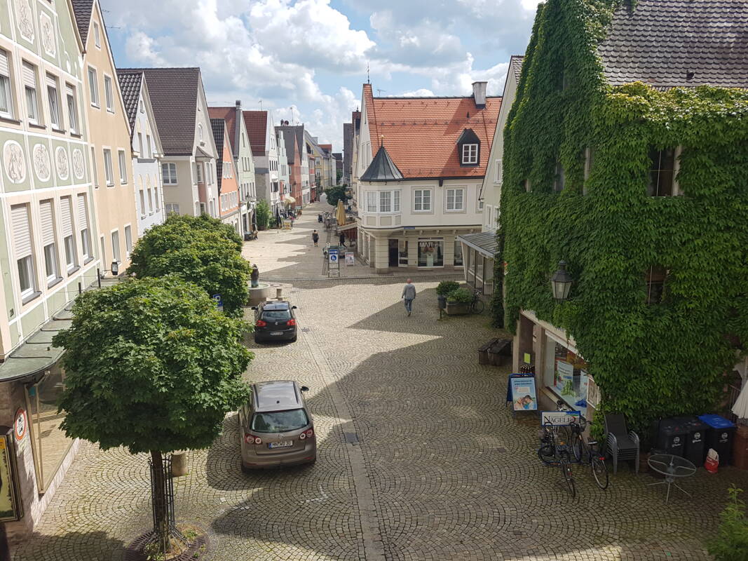 Mindelheim, Fußgängerzone Kornstraße